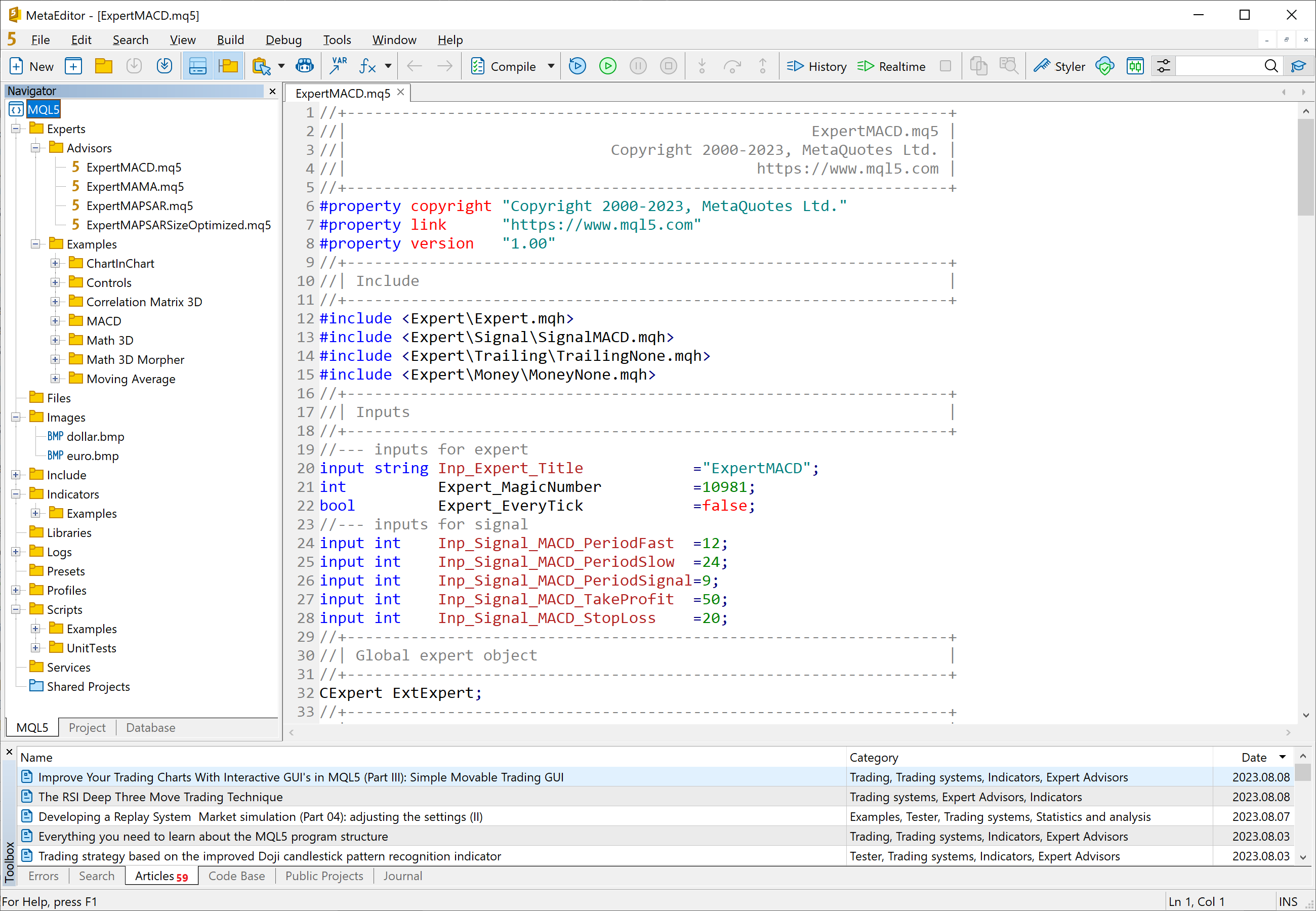 MetaEditor for EA Installation